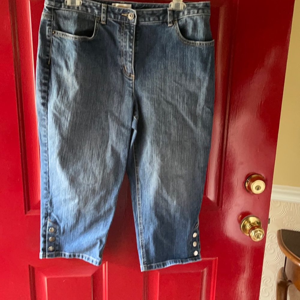 Talbots jean capris sz 12